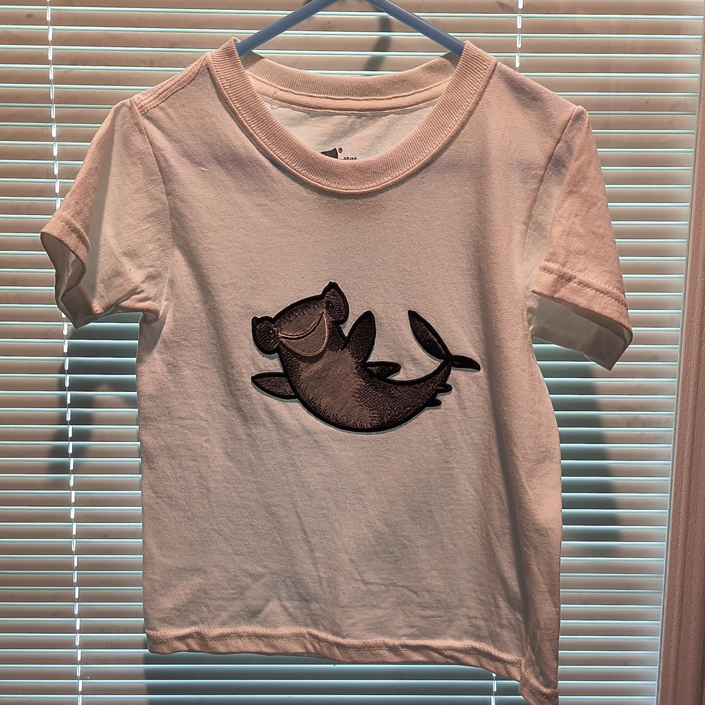 Hanes Kids White Shark Graphic Tee